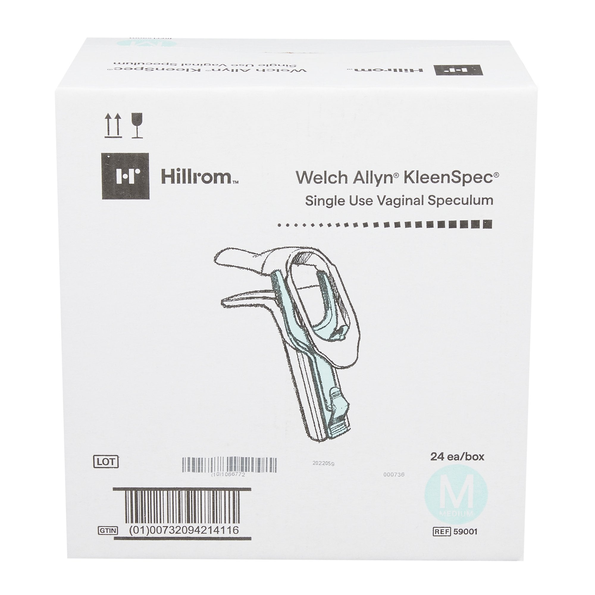 Welch Allyn KleenSpec® 590 Series Premium Vaginal Speculum - Medium Double Blade Duckbill, 24/bx Welch Allyn KleenSpec® 590 Series Premium Vaginal Speculum - Medium Double Blade Duckbill, 24/bx
